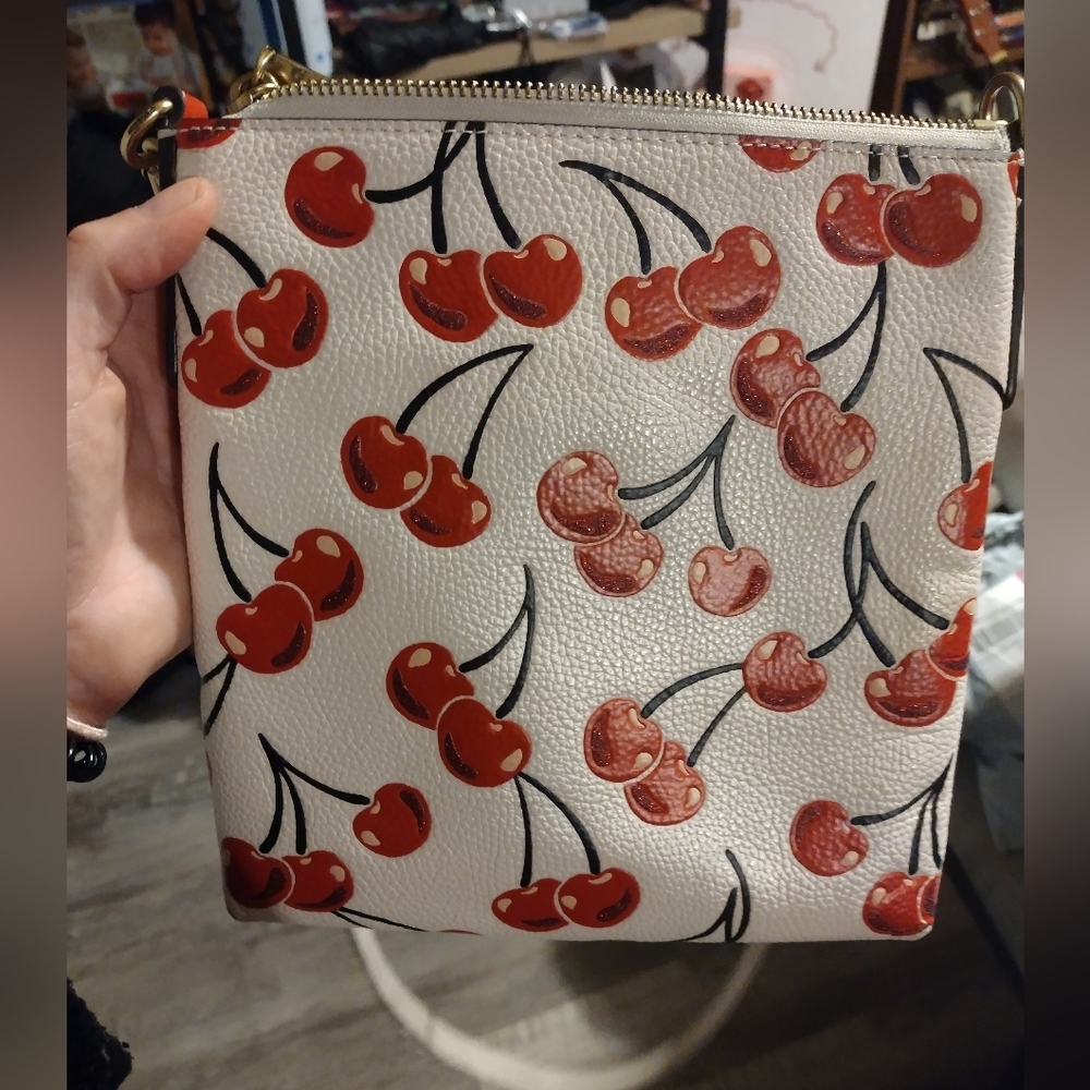 Coach Kitt Crossbody With Cherry Print - Picture 10 of 14